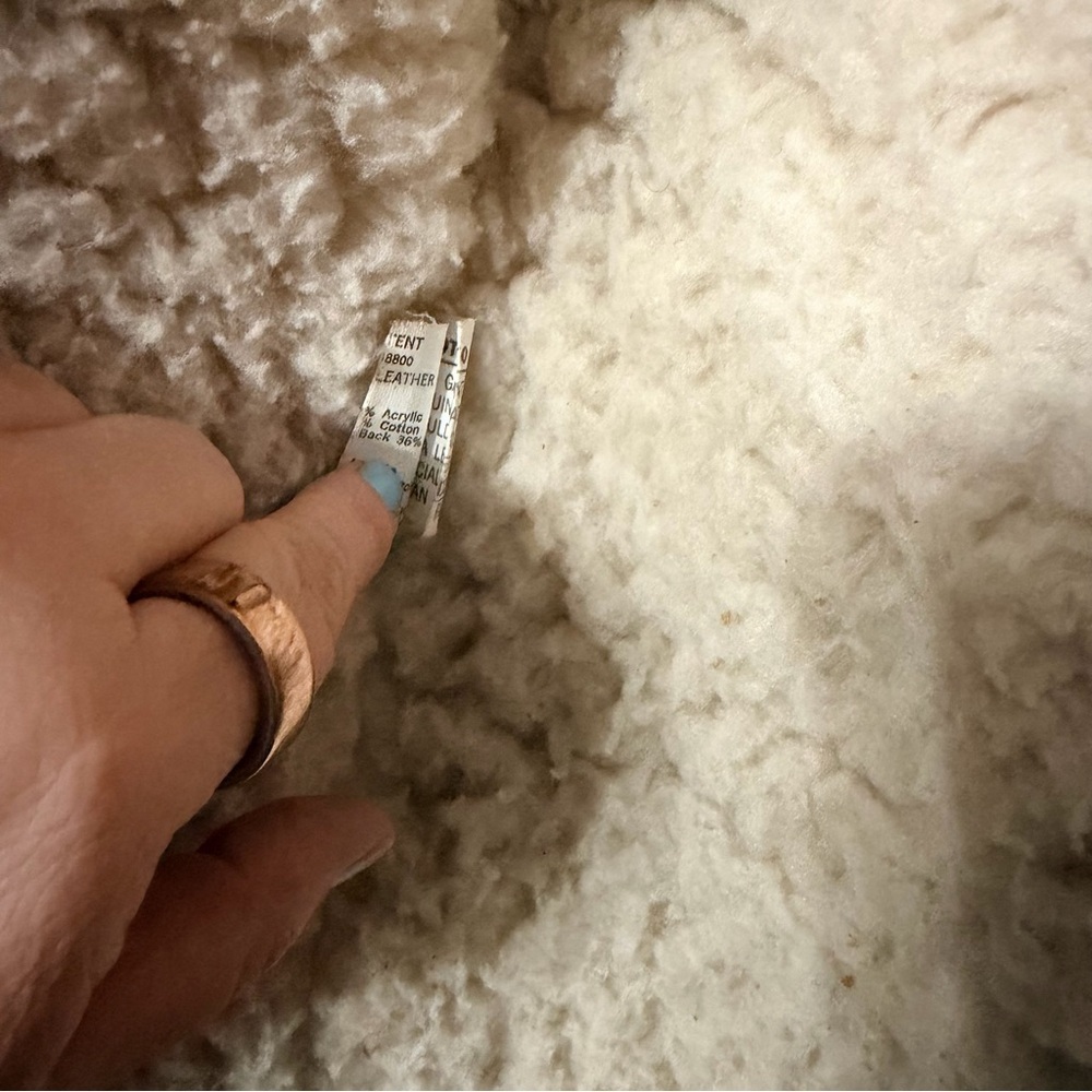 Vintage 1960s Jo O Kay Suede Leather Sherpa Lined Western Rancher Jacket 38 - Picture 10 of 14